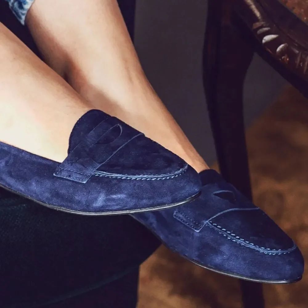 LUCKY BRAND WOMEN"S SLIDES LOAFERS LK CALLISTER SUEDE LEATHER SHOES